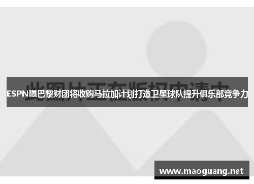 ESPN曝巴黎财团将收购马拉加计划打造卫星球队提升俱乐部竞争力